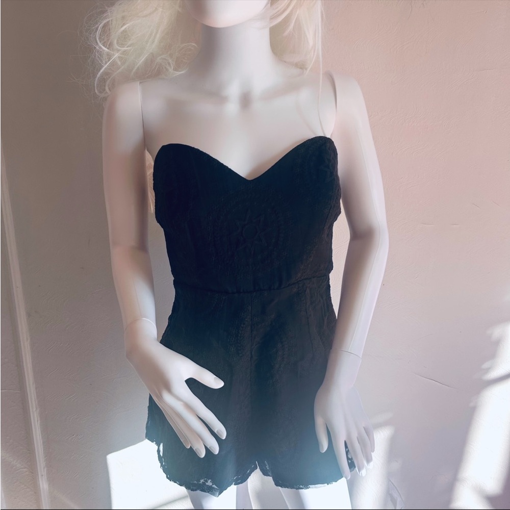 Stone Cold Fox x Revolve “Folsom” Witchy Glam Embroidered Corset Top Romper